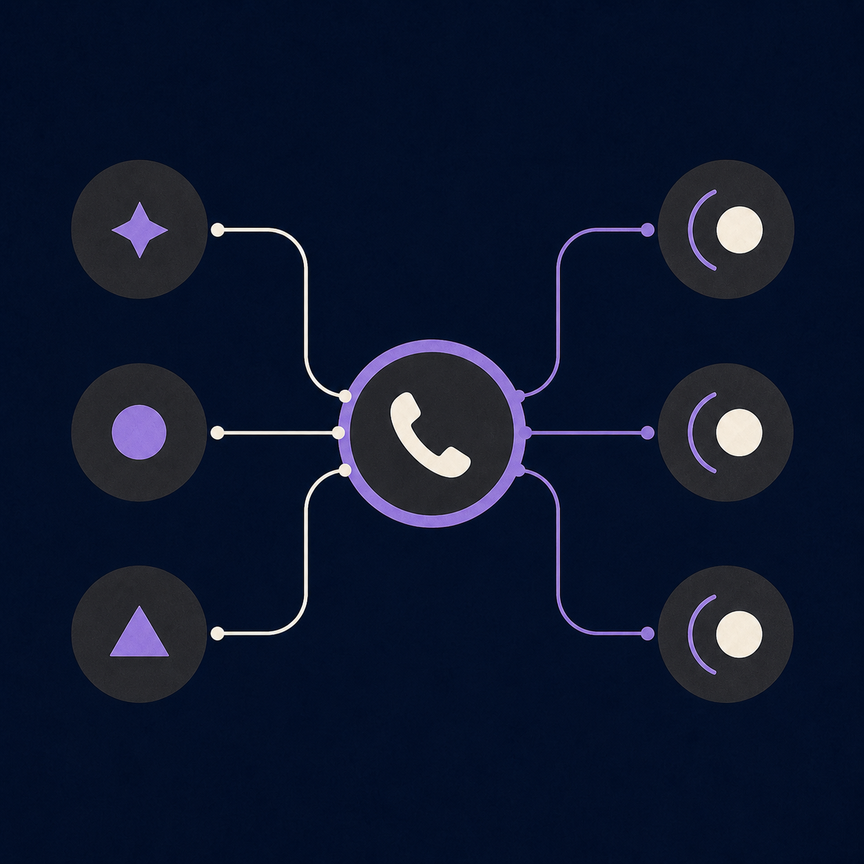 Different roles routing through one dial control to the right destinations