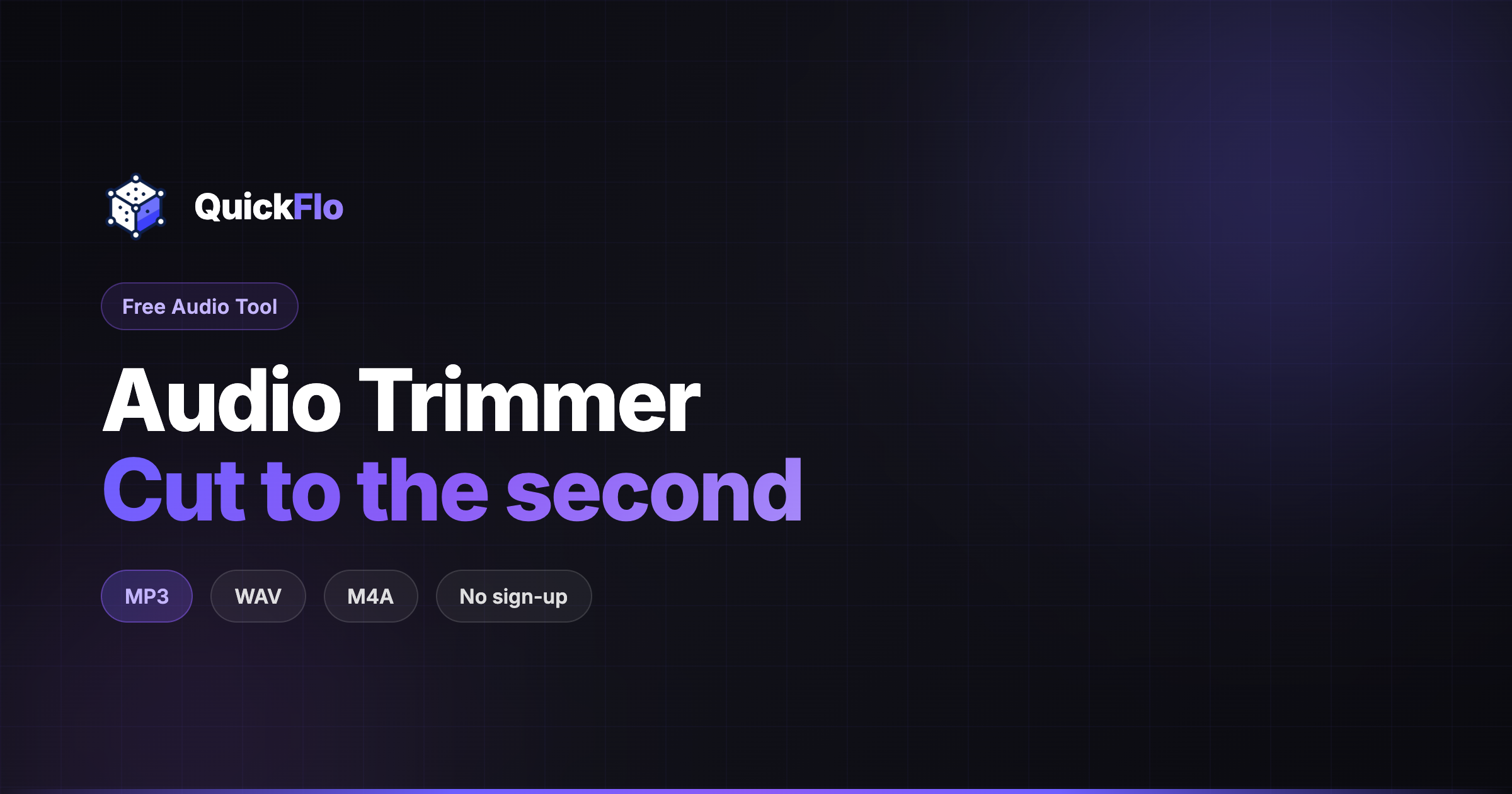 Free Audio Trimmer: Cut MP3, WAV, and M4A | QuickFlo