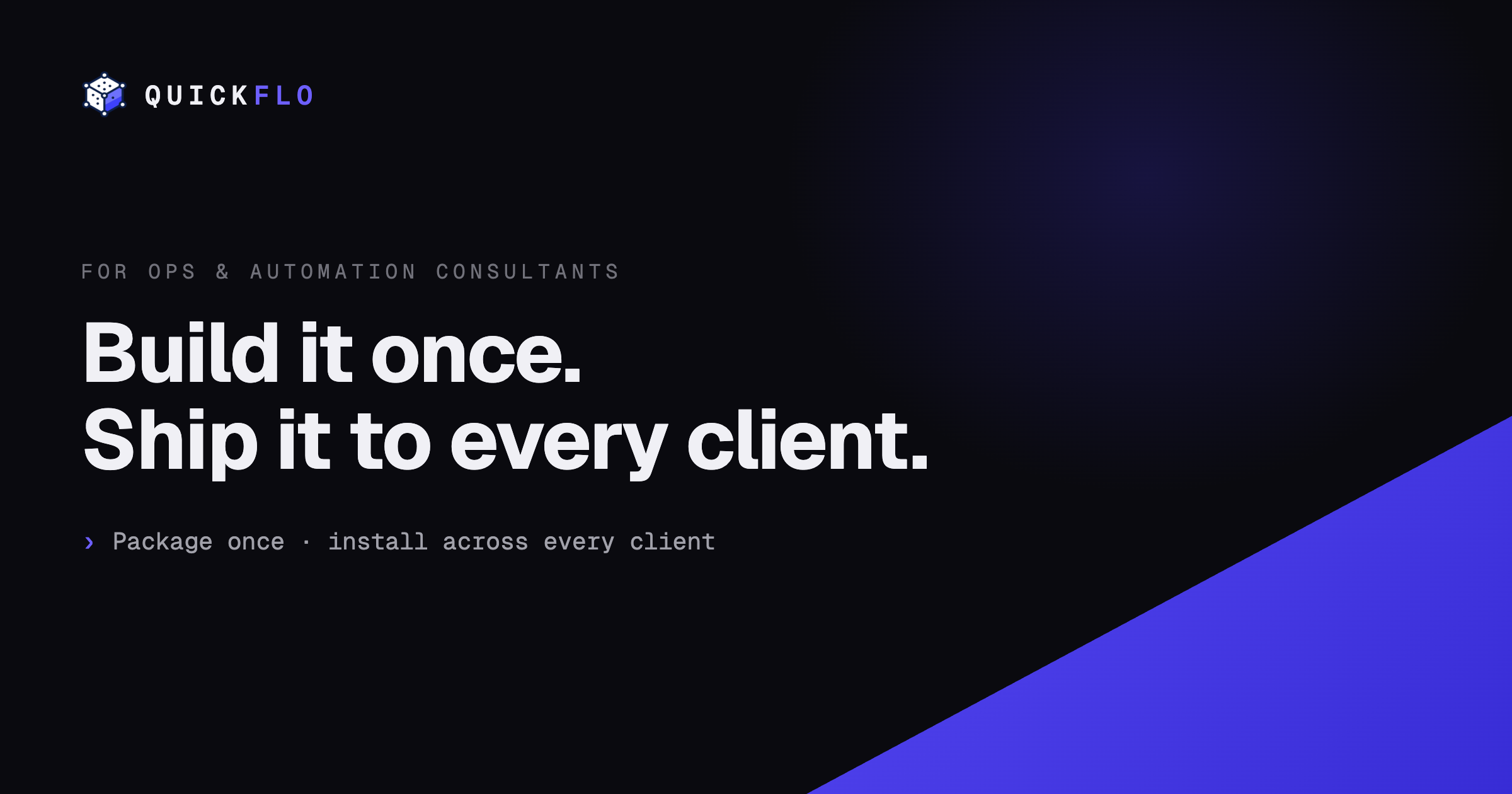 Productize Your Consulting: Reusable Client Solutions | QuickFlo