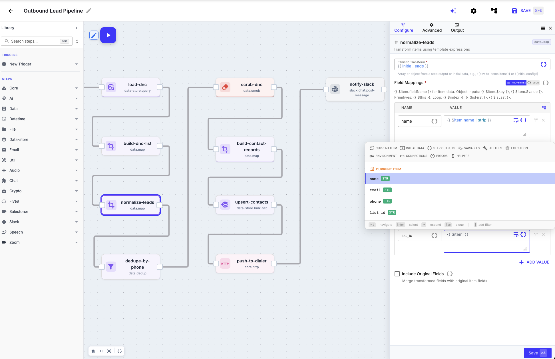 Build a workflow